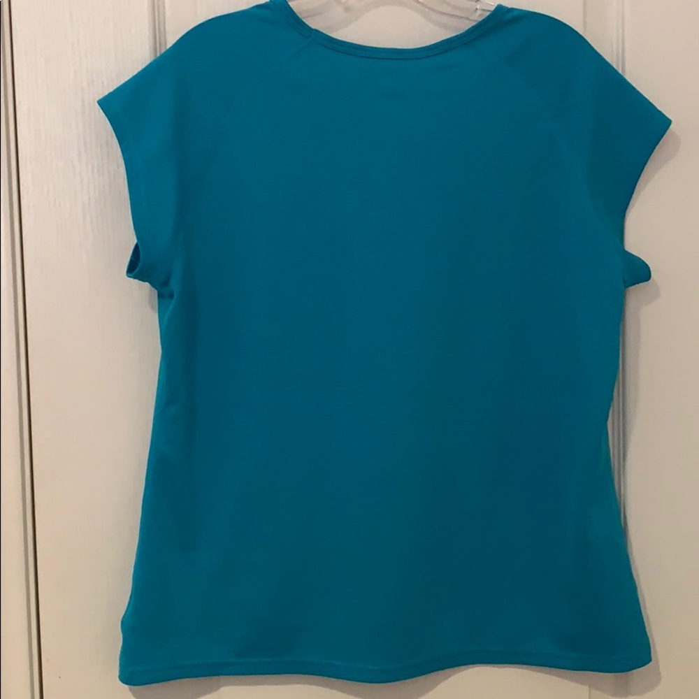 Champion turquoise DuoDry women’s Gym Blouse shirt - Picture 2 of 12